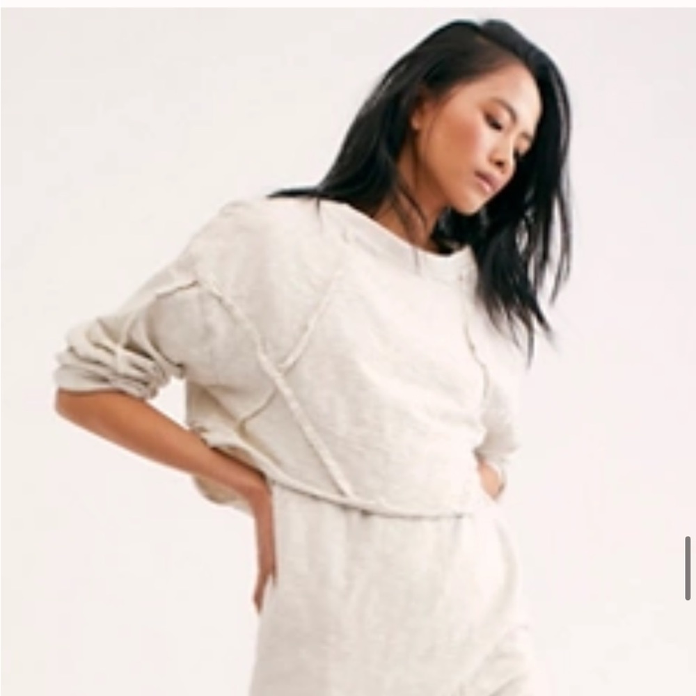 Free People Beach Shore to Shore Crop Sweatshirt